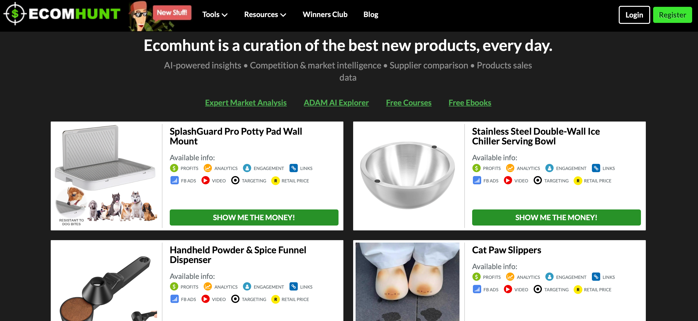 Sell The Trend vs Ecomhunt - Ecomhunt overview
