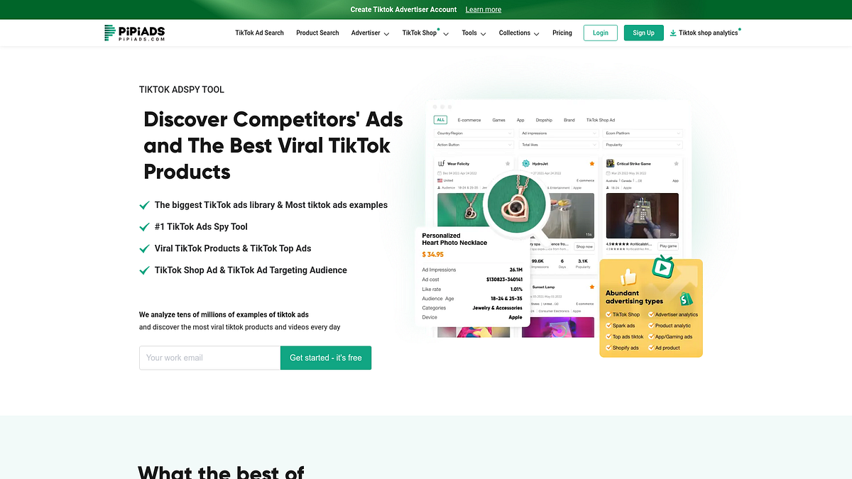 sell the trend vs pipiads - pipiads