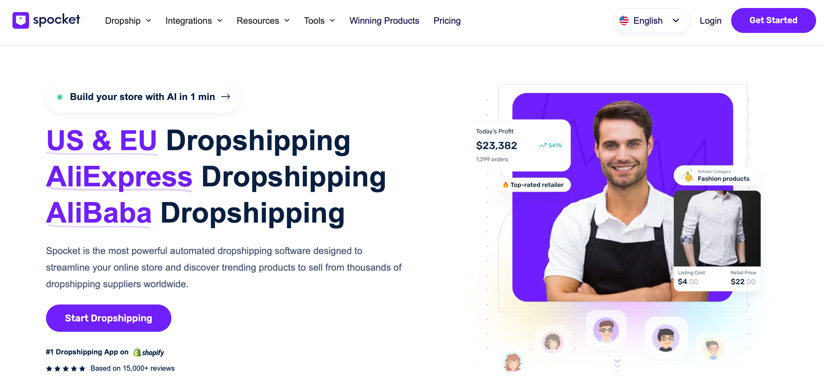 sell the trend vs spocket - spocket