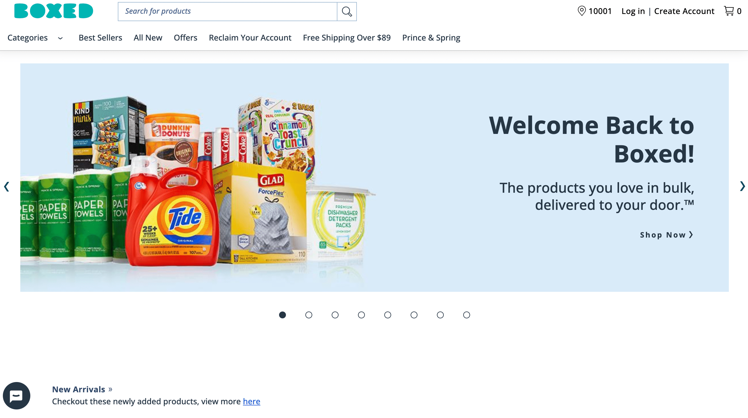 Boxed offre des options d’achat en gros