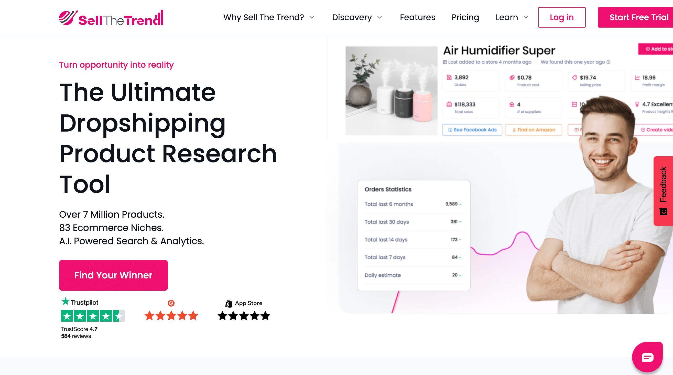 Automatisez votre recherche de produits avec Sell The Trend