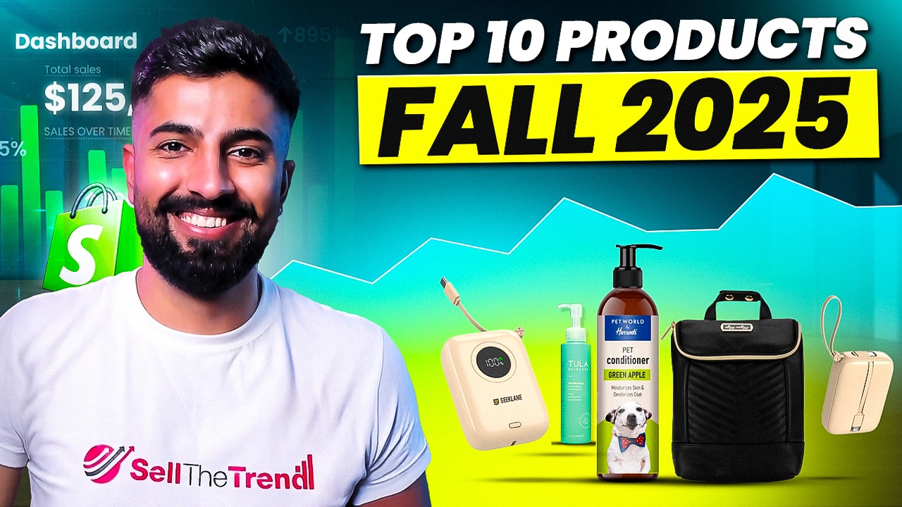 TOP 10 PRODUCTS TO SELL IN FALL OF 2025 | DROPSHIPPING SHOPIFY & SELLSHOP