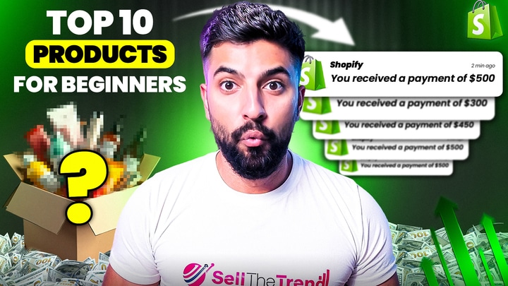 TOP 10 WINNING PRODUCTS FOR BEGINNERS (EASY TO SELL) | DROPSHIPPING SHOPIFY & SELLSHOP